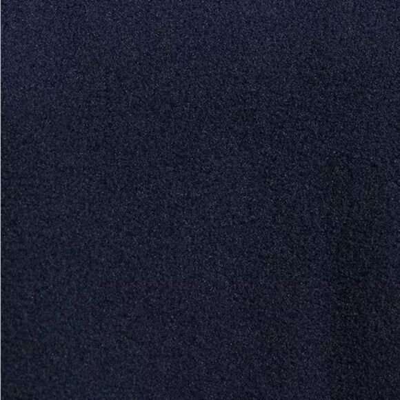 L.L.Bean Navy Blue Fleece Jacket with Leather Trim Full Zip Outdoor Casual Coat - Picture 7 of 8